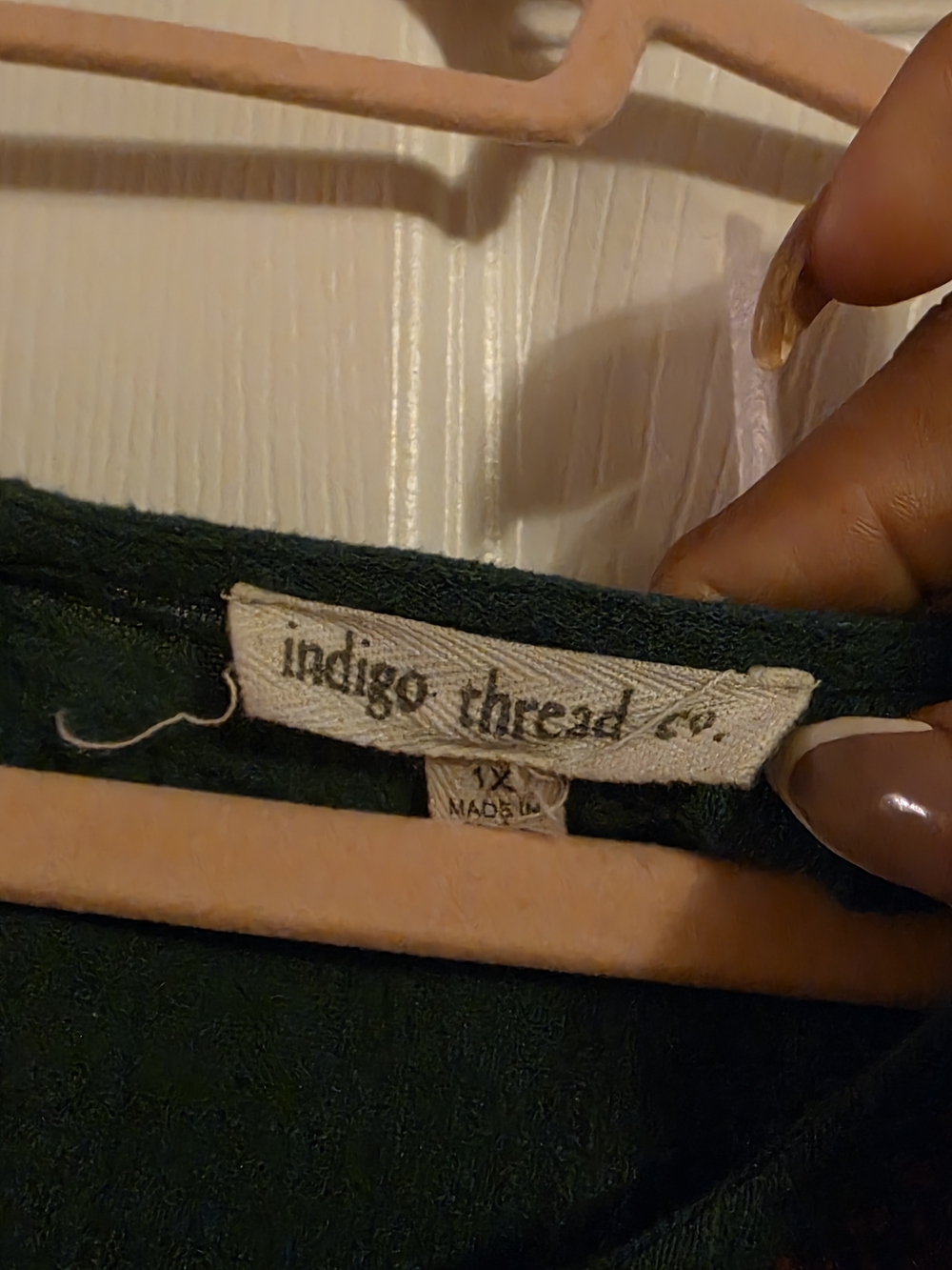 Embroidered Teal Peasant Blouse with Tie Sleeves - Picture 2 of 3
